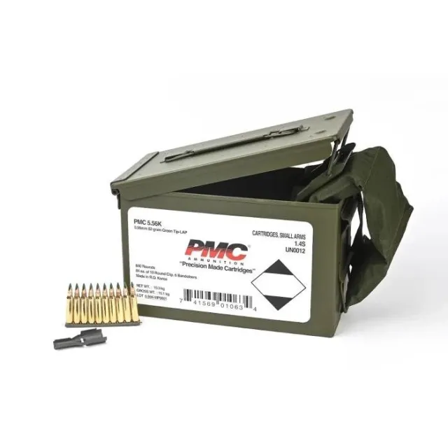 PMC 5.56K-MB 5.56 NATO Ammo Can, 62 Grain LAP, 840 Rounds - PMC - 5.56 NATO