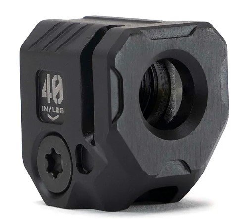 Strike Industries SI-MC-QUAD Micro Compensator Black Steel 0.89" 9mm/.357 - Strike Industries