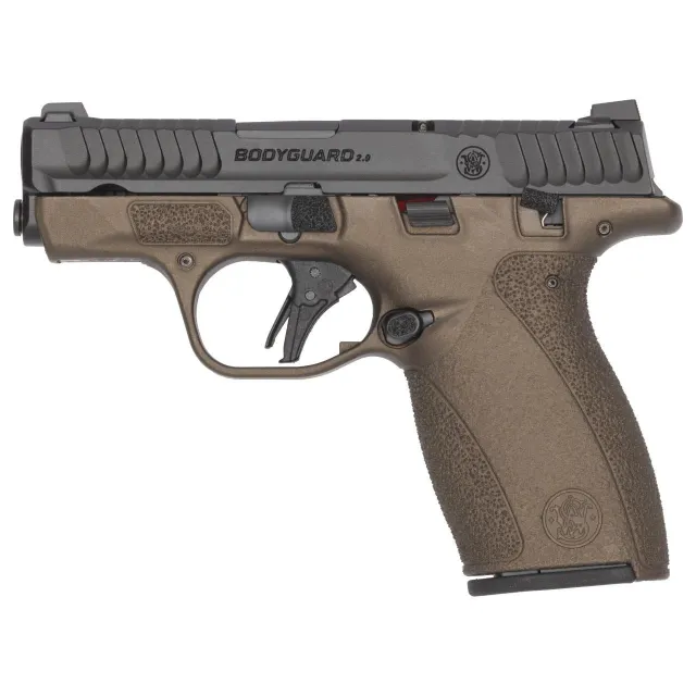 S&W Bodyguard 2.0 Midnight Bronze Handgun .380 Auto 10rd Magazines(2) 2.75 Barrel Chamber Indicator Manual Safety CA Compliant