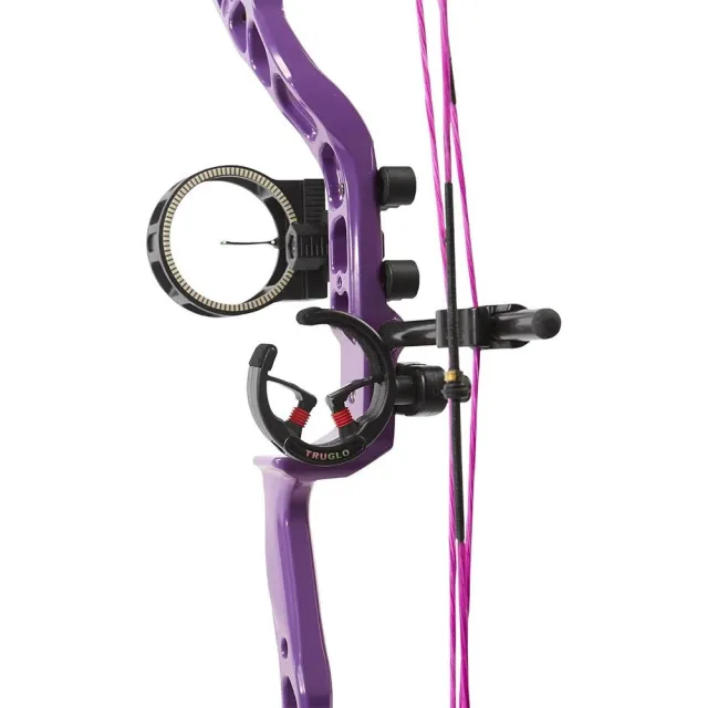 Diamond B12983 Atomic Bow Package Purple 12-24" 29 lbs RH Youth Compound - Pure Archery Group