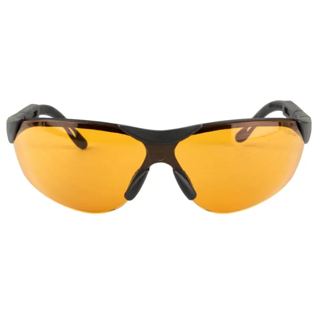 Walker's GWPXSGLAMB Sport Glasses Elite Adult Amber Lens Polycarbonate Black Frame - Walker's