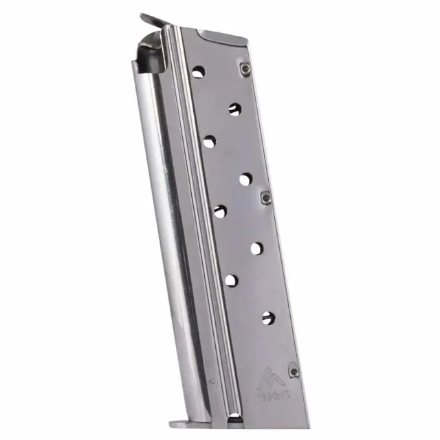 Mec-Gar 1911 9mm Luger 9rd Nickel High-Tension Magazine - Mec-Gar Usa Inc - 9mm Luger