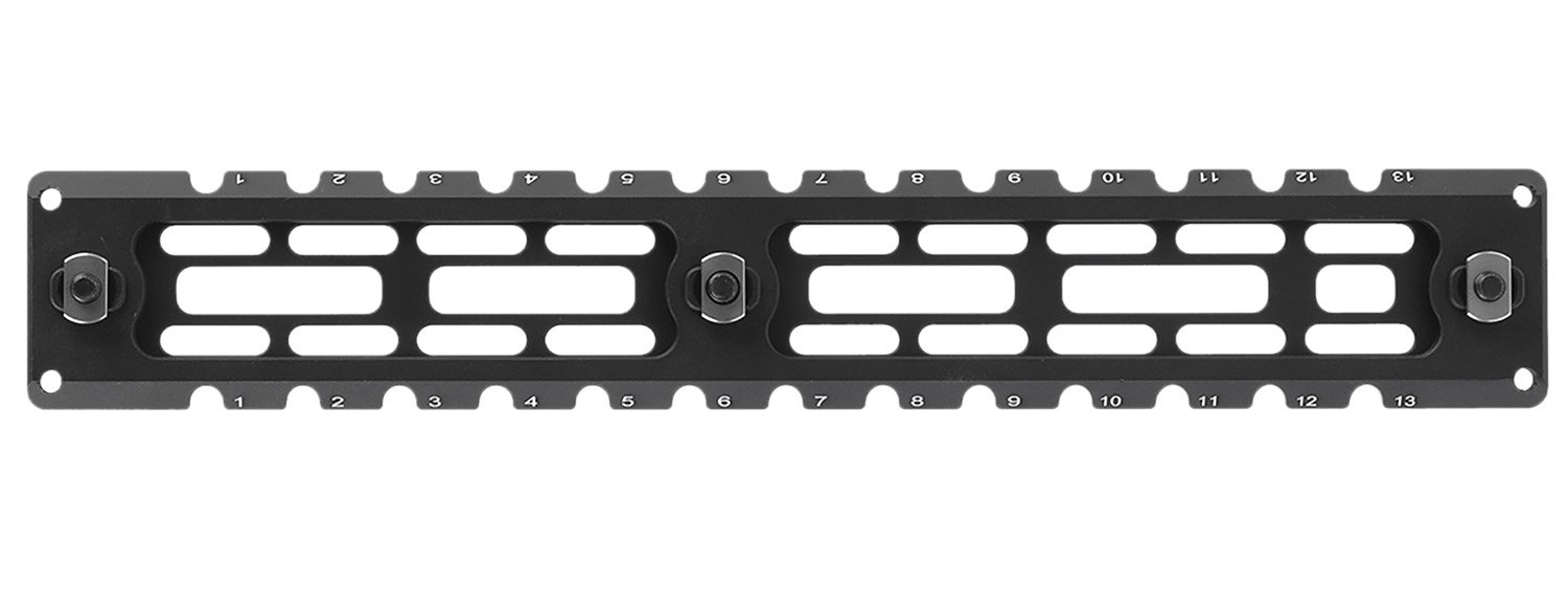UTG TLUMA03 M-LOK Arca Rail 6 Slot 7075-T6 Aluminum 9.4 In Black - UTG - ARCA RAIL 6 SLOT M-LOK