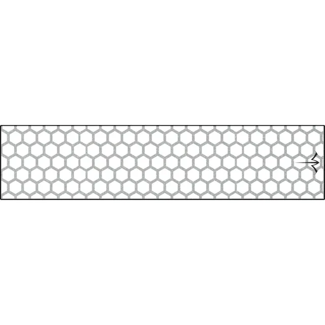 White Water Archery Reflective Arrow Wraps Honeycomb White 5 in. x 1.125 in. 15 pk. - White Water Archery
