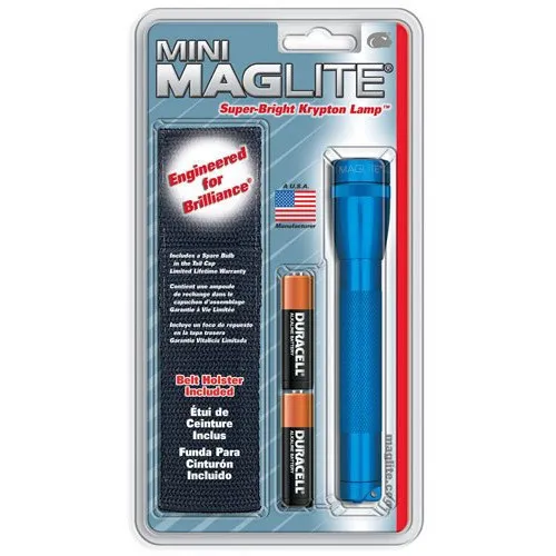 Maglite M2A Mini Mag 2 AA Incandescent Flashlight with Holster