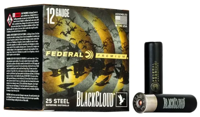 Federal PWBX134 BBB 12GA 3.5" 1.5oz BBB Black Cloud 25Rd Waterfowl Ammo - Federal Premium Ammunition - 12 Gauge