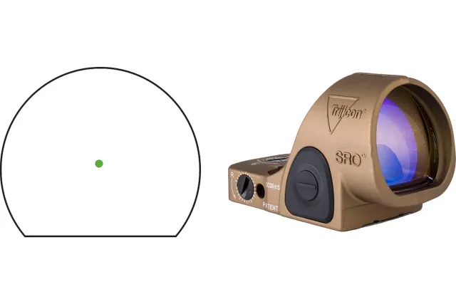TRIJICON SRO 2.5 MOA Adjustable LED Green Dot Coy Brown - TRIJICON