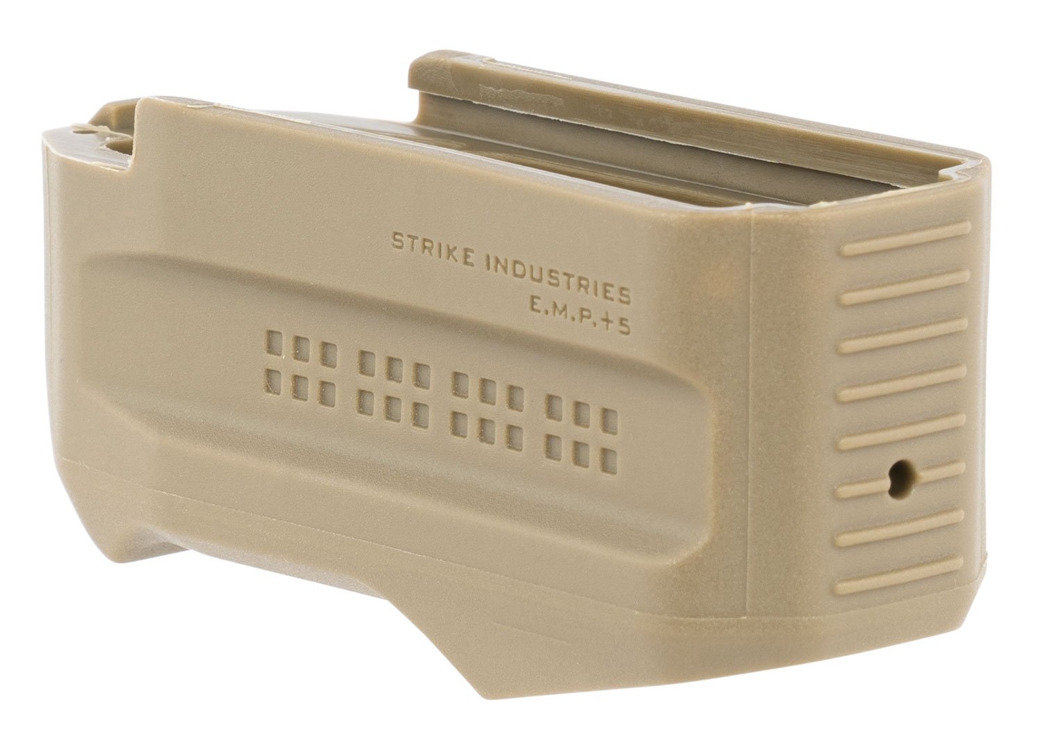 Strike Industries EMP+5FDE Enhanced Magazine Plate made of Polymer with Flat Dark Earth Finish for Magpul PMAG Gen M3 (Adds 5rds) - Strike Industries - 5