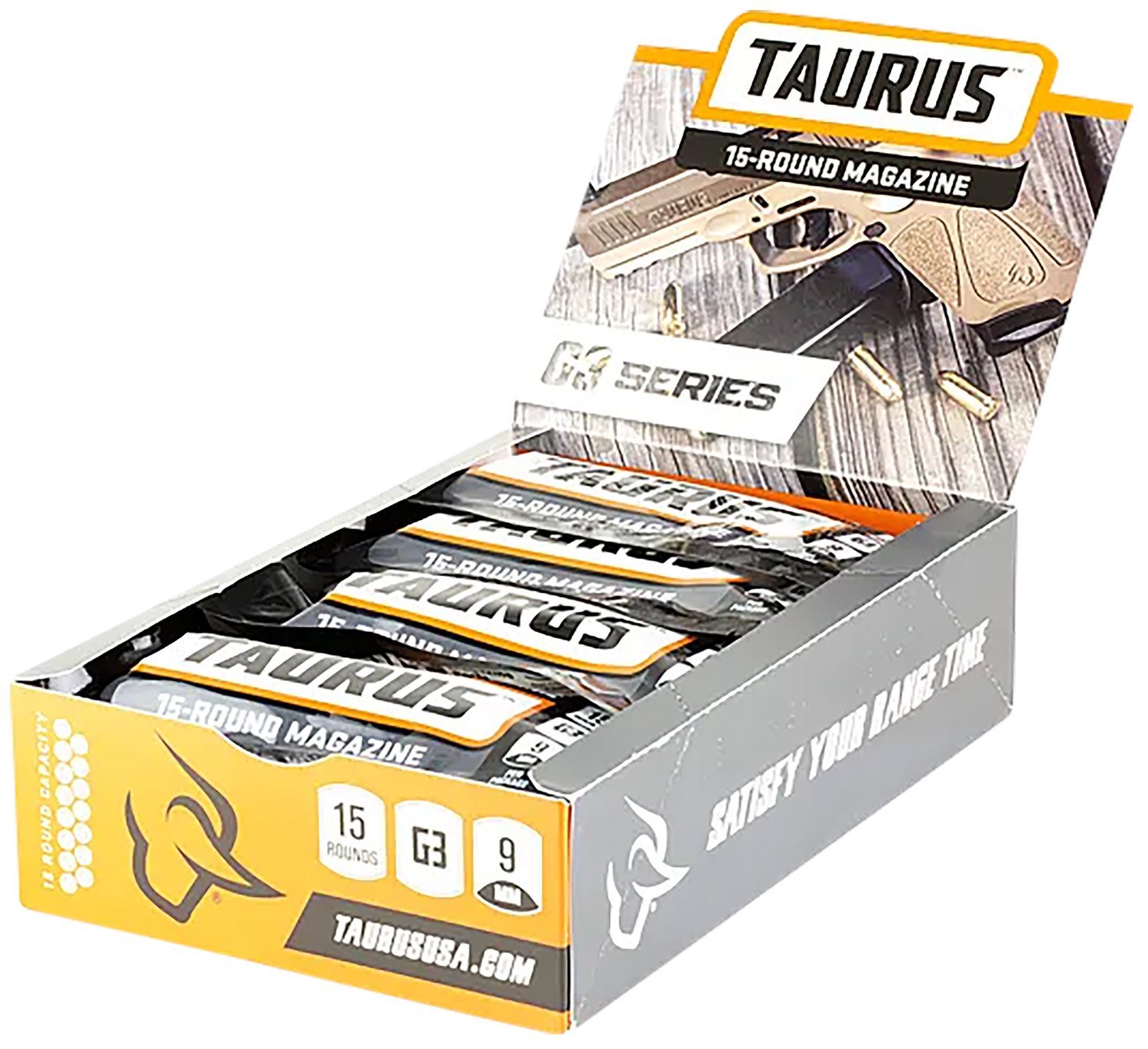 Buy Taurus 389-0009-01 G3 Magazine Pop Display 15rd 9mm Luger Black Steel w/ online