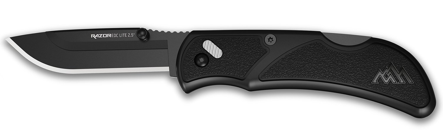 Outdoor Edge RCK25-2C Razr Lite EDC 2.5" Black Folding Knife - Outdoor Edge