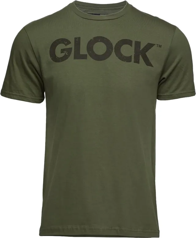 Glock AP96156 Caliber Tee Military Green Ringspun Cotton Small