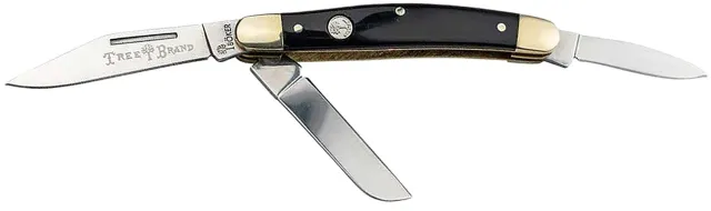 Boker 110857 Stockman Traditional Large Clip Point/Sheepsfoot/Spey Plain - Boker