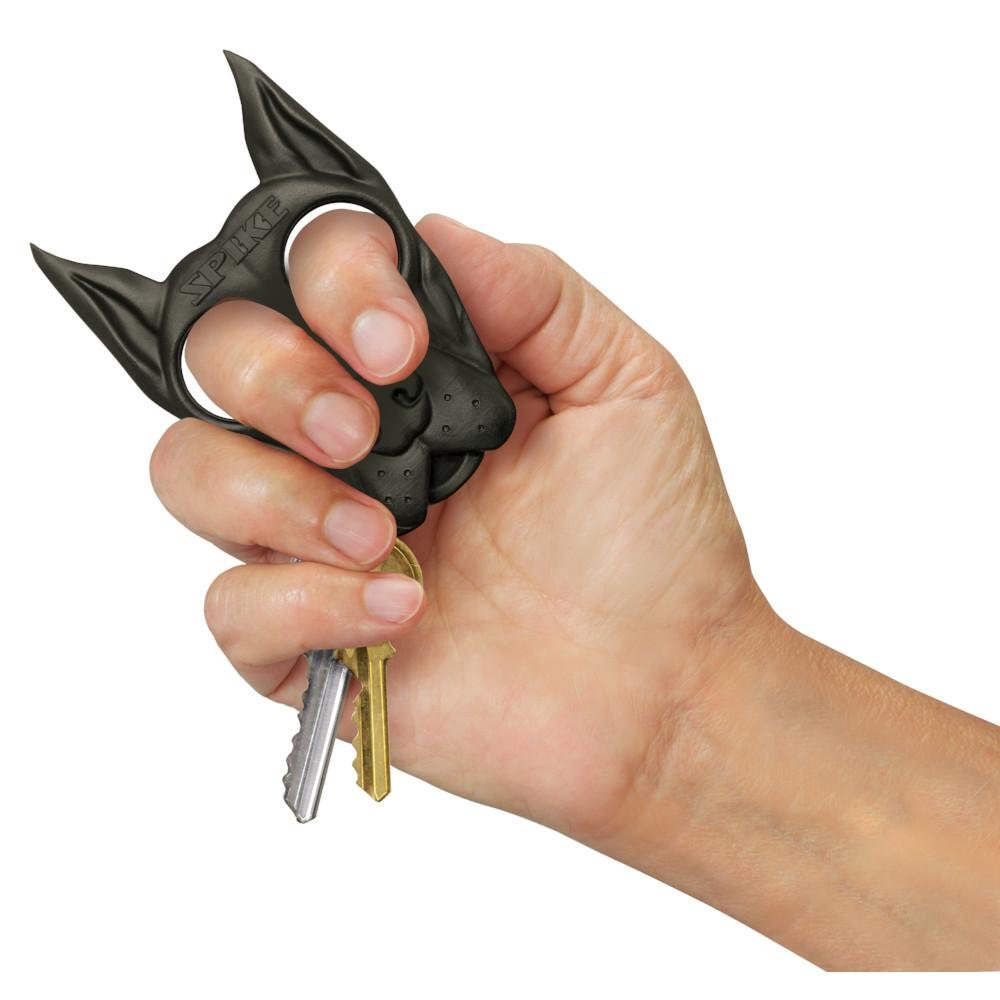 PSP SPIKEBK Spike Key Chain ABS Plastic Black - DNZ Products - 3.75" H X 2.50" W