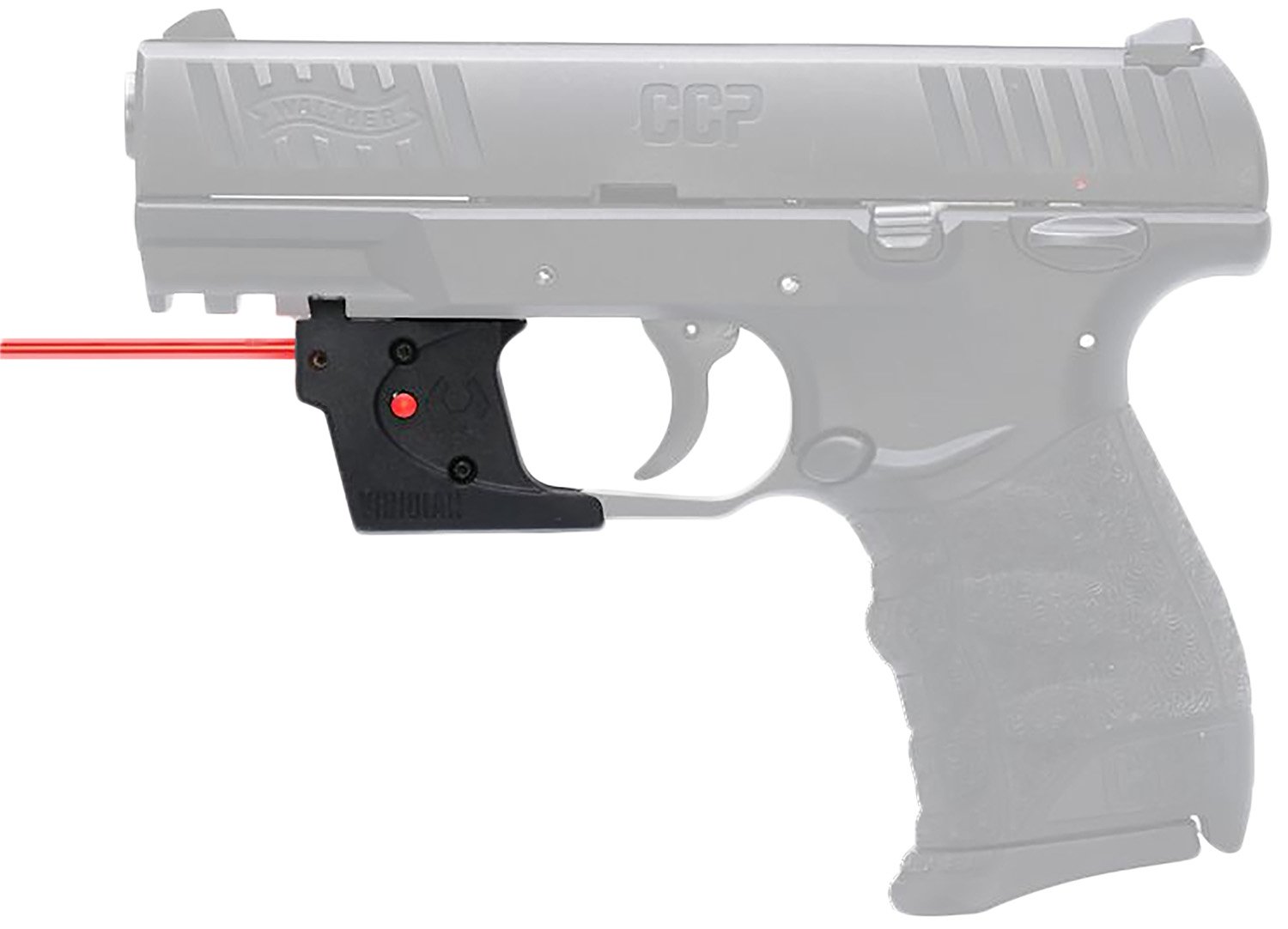 Viridian E-Series Red Laser Sight Walther CCP 650nm 912-0010 Black - Viridian Green Laser