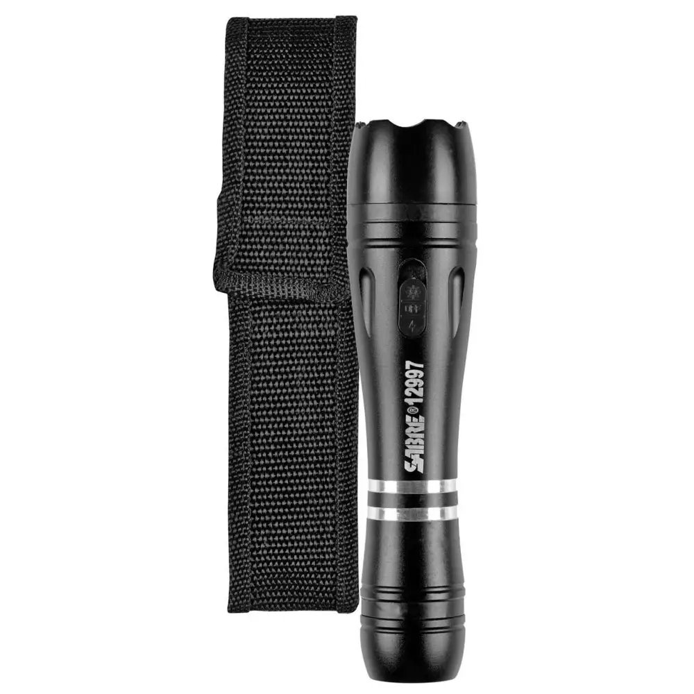 Sabre AKA Security Equipment Corp S-3000SF Tactical Stun Gun w/ LED Flashlight 2.517 uC - SABRE