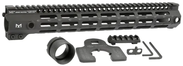 Midwest Industries MIG4M14 14In M-LOK Handguard Black Aluminum - Midwest Industries