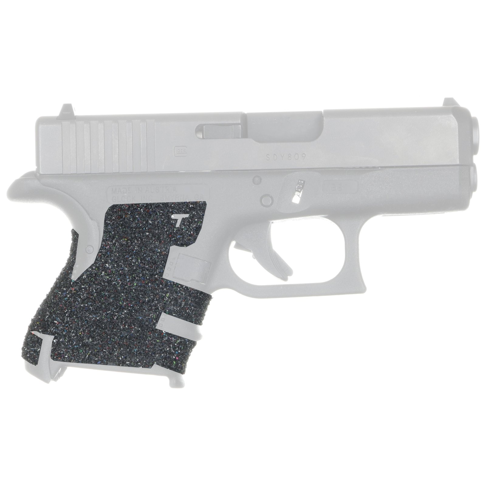 TALON Grips EV03-PRO Rubber Adhesive Grip Black for Glock 26/27/28/33/39 - TALON Grips Inc