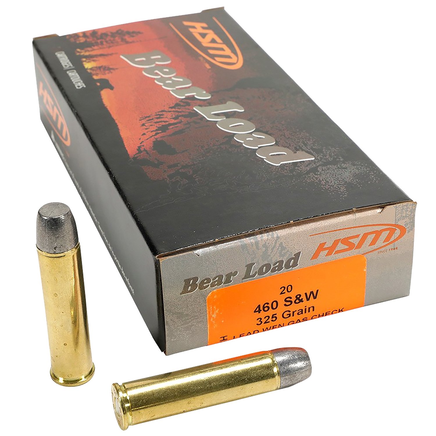 HSM 460 S&W Magnum Bear Load Ammunition 20rds - HSM Ammunition - 460 S&W