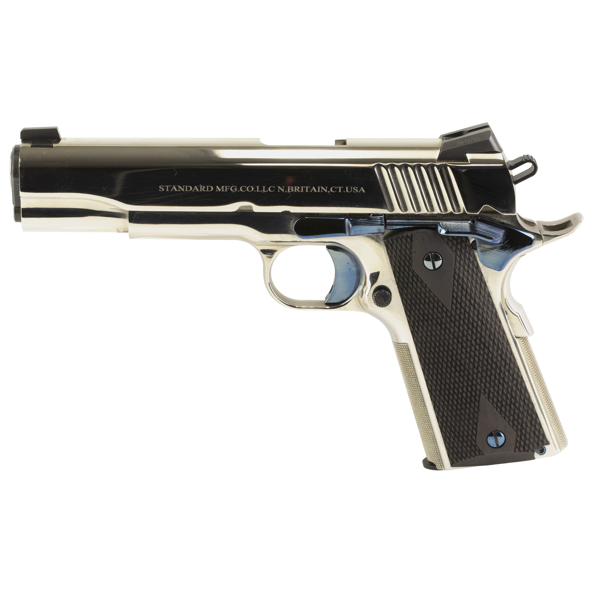 Standard Manufacturing 1911N .45 ACP 5 in Nickel 8rd Single Action Pistol - Standard Manufacturing - 45 ACP
