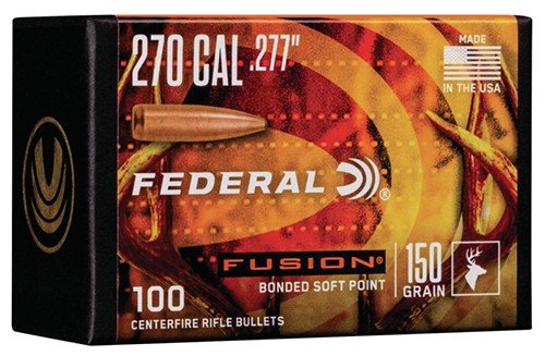 Federal Premium Fusion FB277F4 .270 Win 150gr Soft Point 100/Box - Federal Premium Ammunition - 270 Caliber
