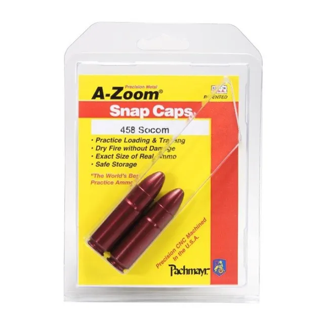 A-zoom Metal Snap Cap .458 Socom 2-pack - A-ZOOM - 458 SOCOM