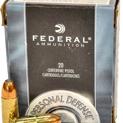 FEDERAL PERSONAL DEFENSE 9MM JHP 115GR 20RD/BX 25BX/CS