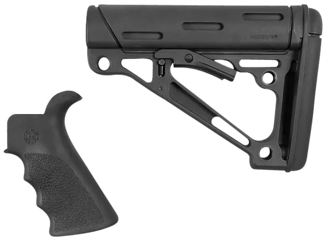 Hogue 15055 AR-15/M16 Grip & Collapsible Buttstock Kit Black - Hogue