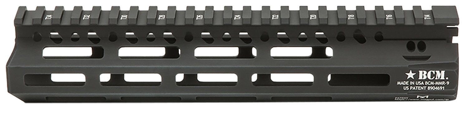 BCM MCMR9556BLK 9" M-LOK Free-Float Handguard, Black Anodized Aluminum - Bravo Company Manufacturing