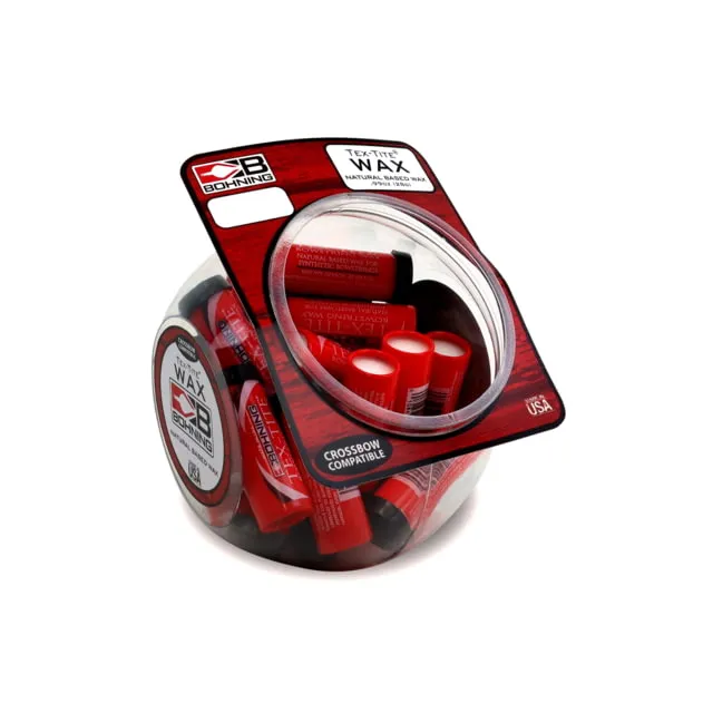 Bohning Tex-Tite Wax Fish Bowl 1630BOWL Red Waterproof Natural-based bowstring wax - Bohning