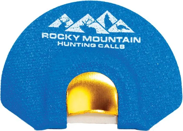 Rocky Mountain Hunting Calls Reaper GTP Diaphragm Call, Blue - Aggressive Bugle Sounds, Bull Challenge, Cow Estrus Whine - Rocky Mountain Hunting Calls