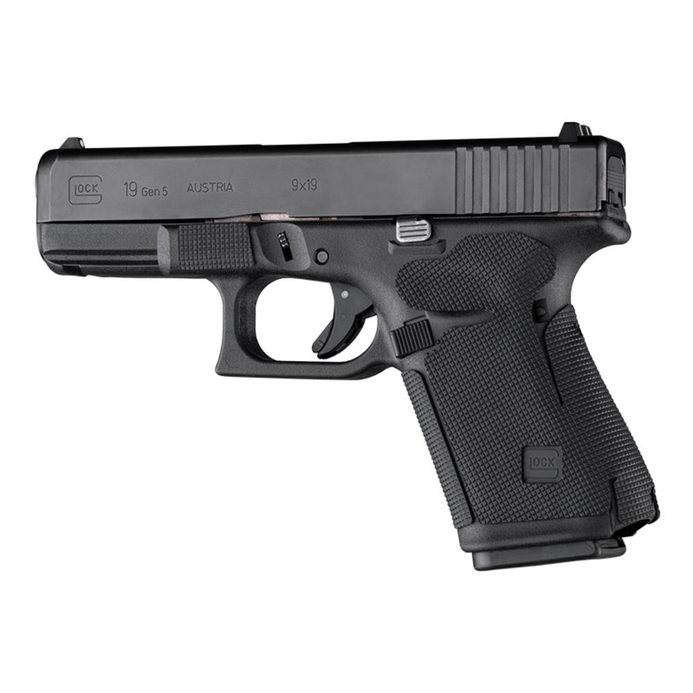 Buy Hogue 17278 Glock 19 19MOS 44 - Wrapter Rubber Adhesive Grip - Block Texture - Black - Small Frame Compact Generation 5 Small Backstrap online