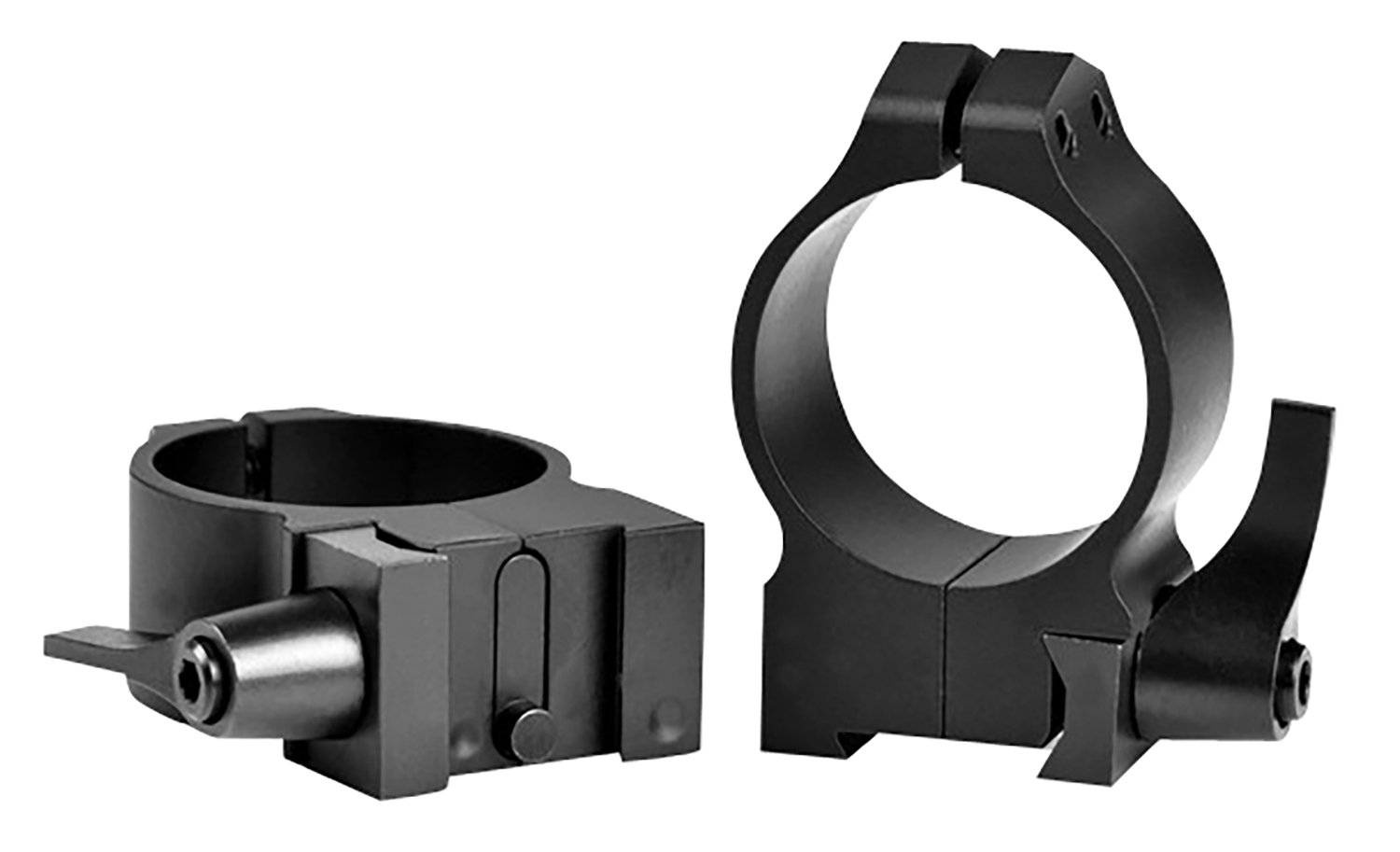 Warne 14TLM Tikka Maxima 30mm Medium Quick Detach Scope Rings Matte Black - Warne - 30MM