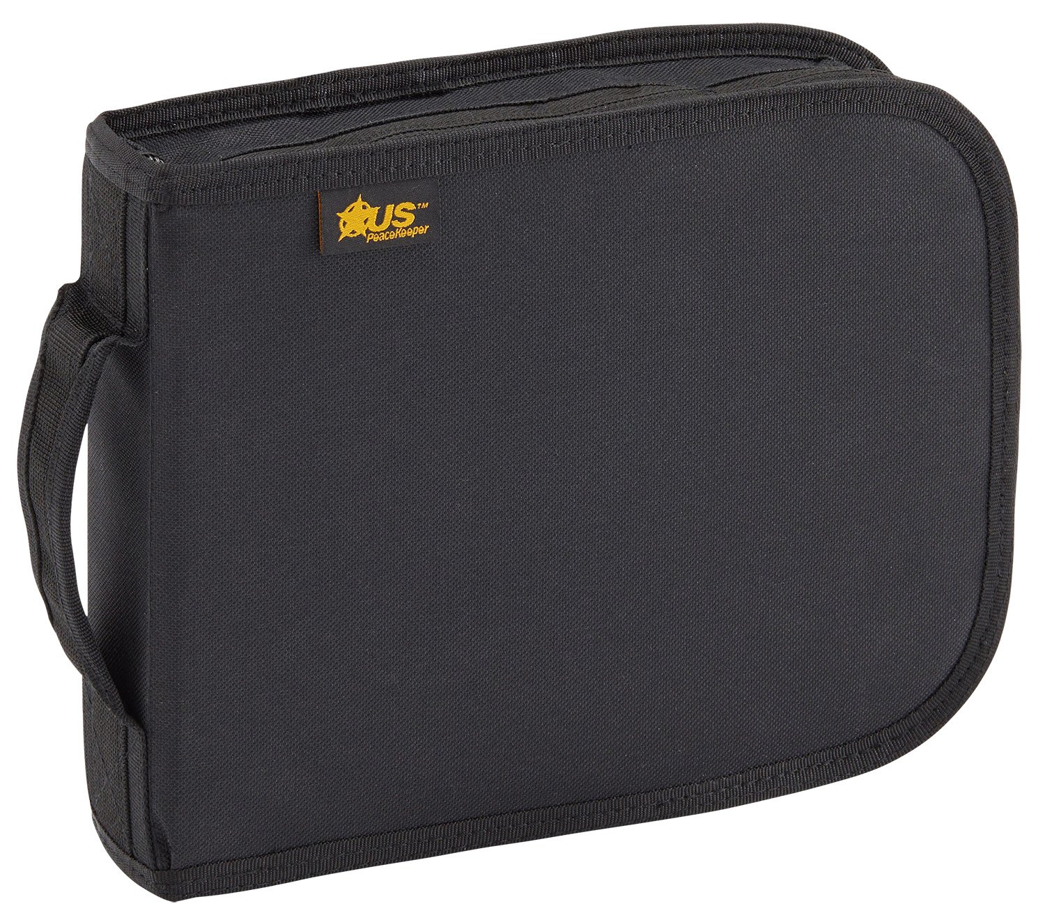 US PeaceKeeper P26108 Handgun Case Black 600D Polyester Padded 10.75"x8.25" - US PeaceKeeper