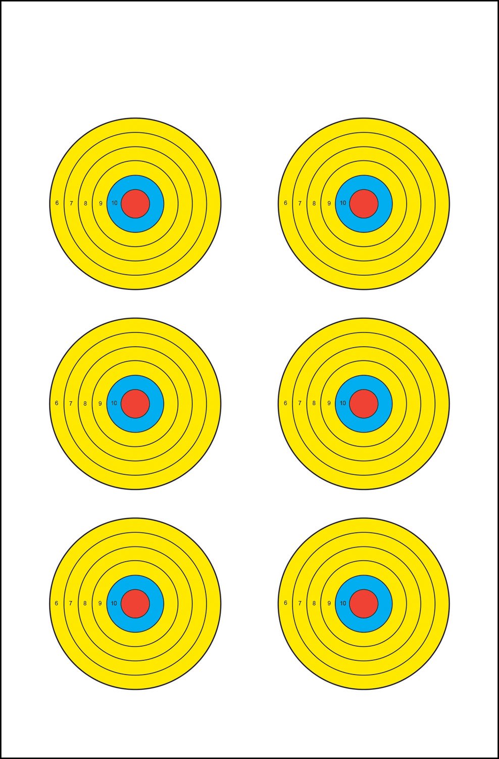 Action Target Prbe6100 Paper 17.5 in x 23 Multi-Color 100 Count - Action Target