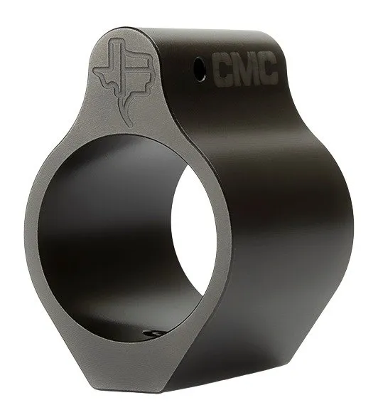 CMC Triggers Adjustable Gas Block Low Profile Fits AR-15 .750" Black - CMC Triggers