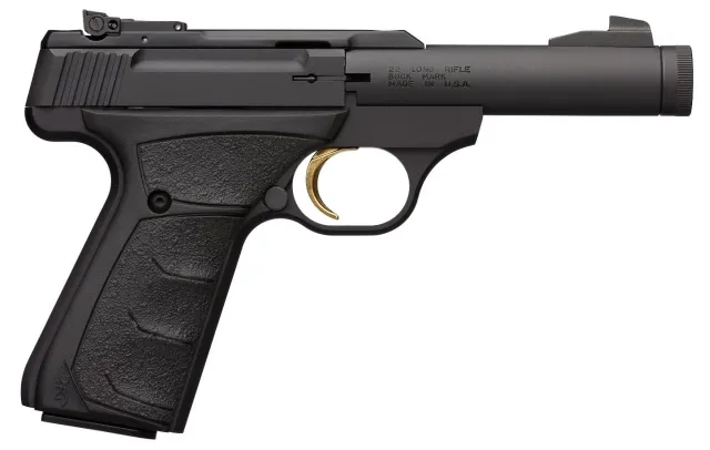 Browning Buck Mark Micro SR 22 LR 10+1 4.40" Bull Barrel Threaded Matte Black Serrated Steel Slide Aluminum Frame Ultragrip FX Grip