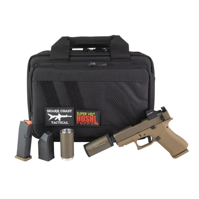Glock 43X 9mm 3.92 In Threaded 1/2x28 FDE Cerakote 10+1 Suppressor Sights