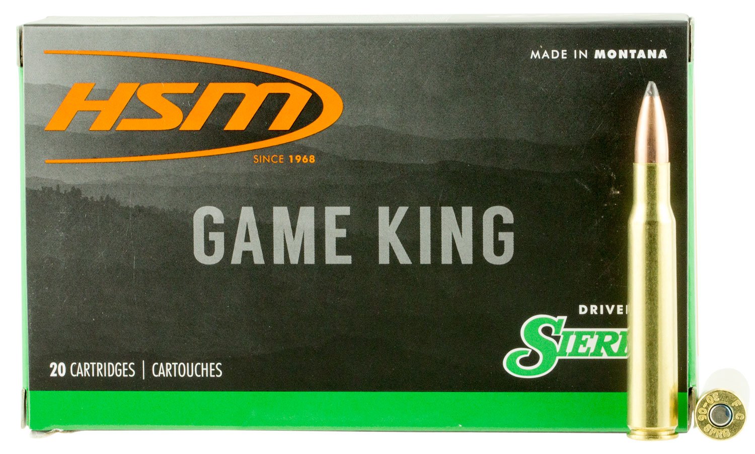 HSM Game King 300 RUM 200gr Sierra Spitzer Boat-Tail 20rd - HSM Ammunition - 300 RUM