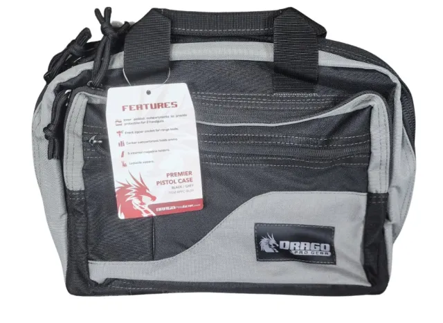 DRAGO GEAR PPC BLGY Black Tactical Pistol Case - DRAGO_GEAR