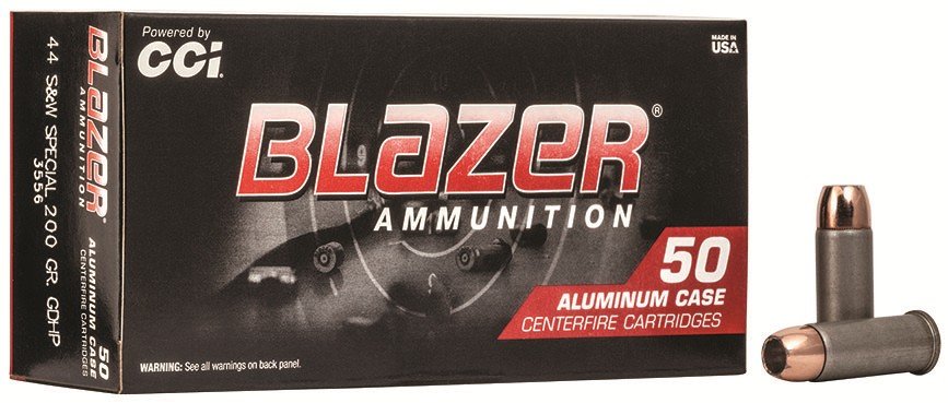 CCI 3556 Blazer 44 Special 200 Gr JHP 50 Rounds Aluminum Case