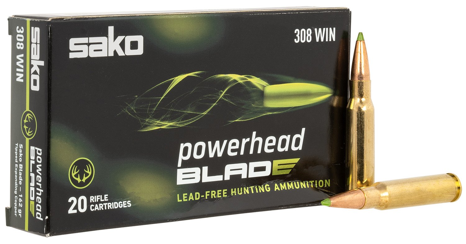 Sako JASPHB308W162B PowerHead Blade .308 Win 162gr Lead-Free Ammo 20rd - SAKO - 308Win