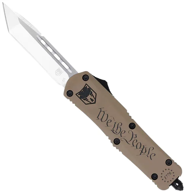 Buy CobraTec Knives FS-3 OTF 2.75 In D2 Tanto Blade Tan Aluminum Handle online
