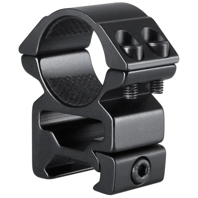 Hawke 22114 Match Mount Rings Weaver 1" High Aluminum Matte Black - Hawke Optics
