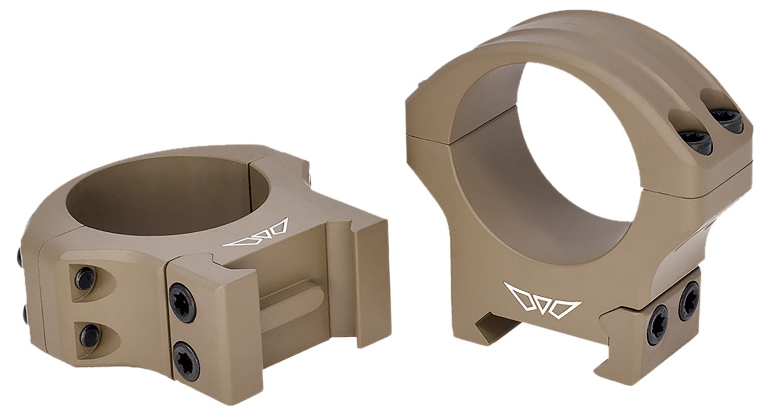 Warne 8502DE Hyperlite Scope Rings Dark Earth 1" High - Warne - 1"