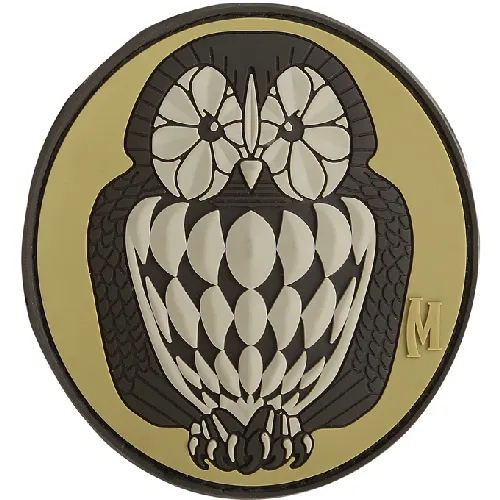 Maxpedition Owl Morale Patch Embroidered Hook-Back Velcro
