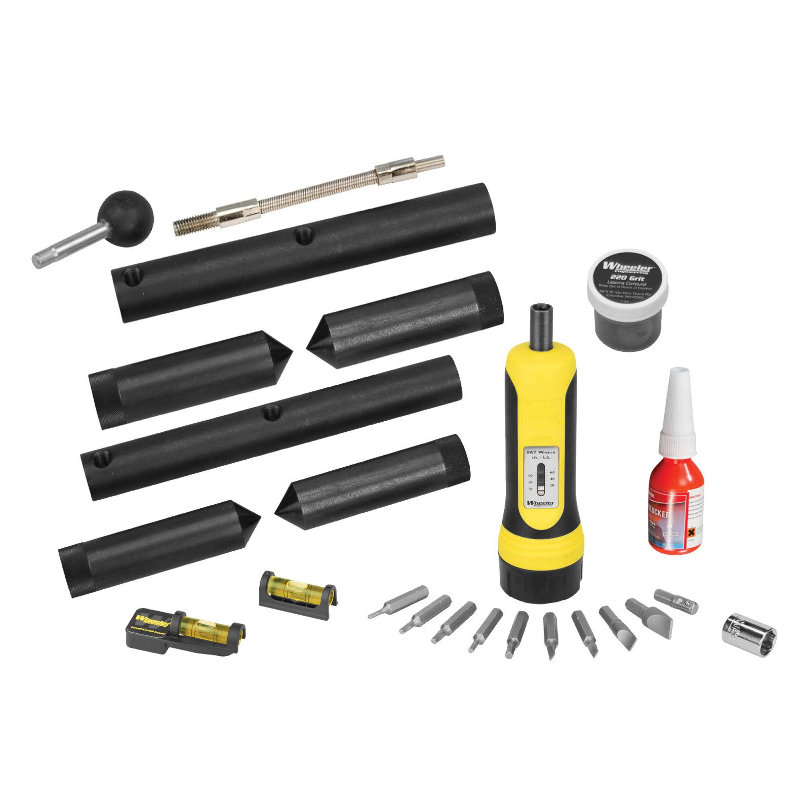 Wheeler 545454 Scope Mounting Kit 1 in 30 mm Torque Screwdriver Black - Wheeler