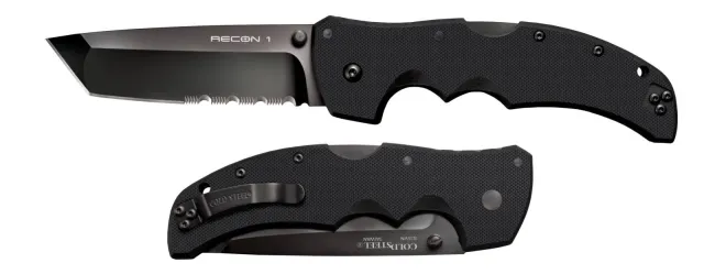 Cold Steel Recon 1 CS27BTH 4 In Folding Part Serrated DLC - Cold Steel