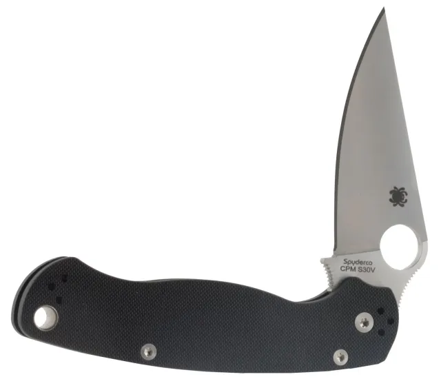 Spyderco Paramilitary 2 S30V 3.42 In Blade G-10 Black Knife - Spyderco
