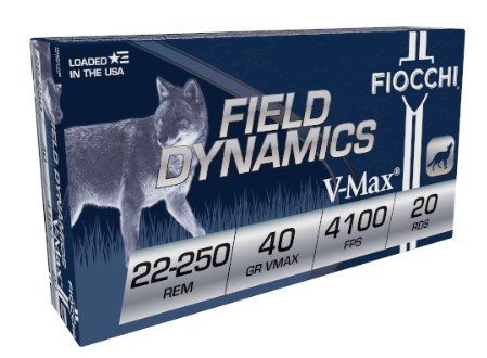 Buy Fiocchi 22250HVB 22-250 Rem 40gr V-Max 20rd Box online