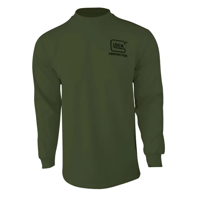 Glock AP96067 Military Green Long Sleeve Large Pre-Shrunk Cotton Tee